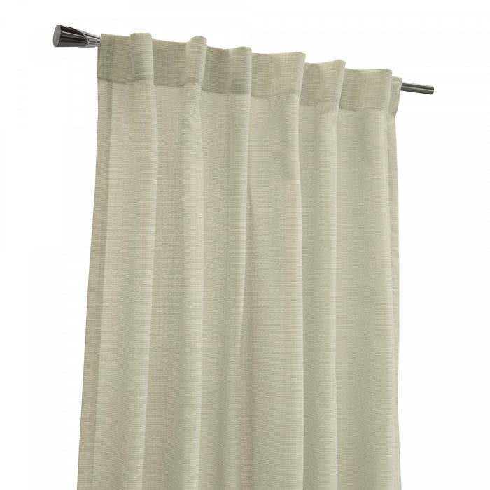 Habitat Bolton Linen Light Filtering Dual Header Curtain Panel - 52 x 84