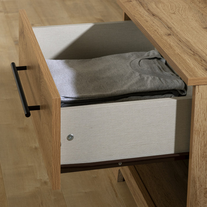 Barcelo 1-Drawer Nightstand Nordik Oak - South Shore