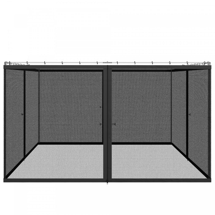 Outsunny 10' X 12' Gazebo Replacement Mosquito Netting Screen Walls