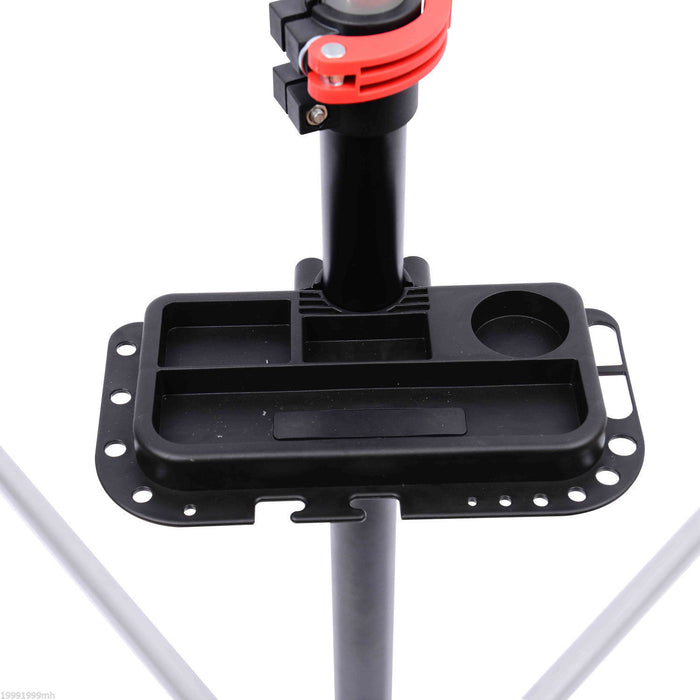 Homcom Bike Repair Stand Adjustable 47\" To 75\" Tool Tray Bicycle Cycle Rack Work