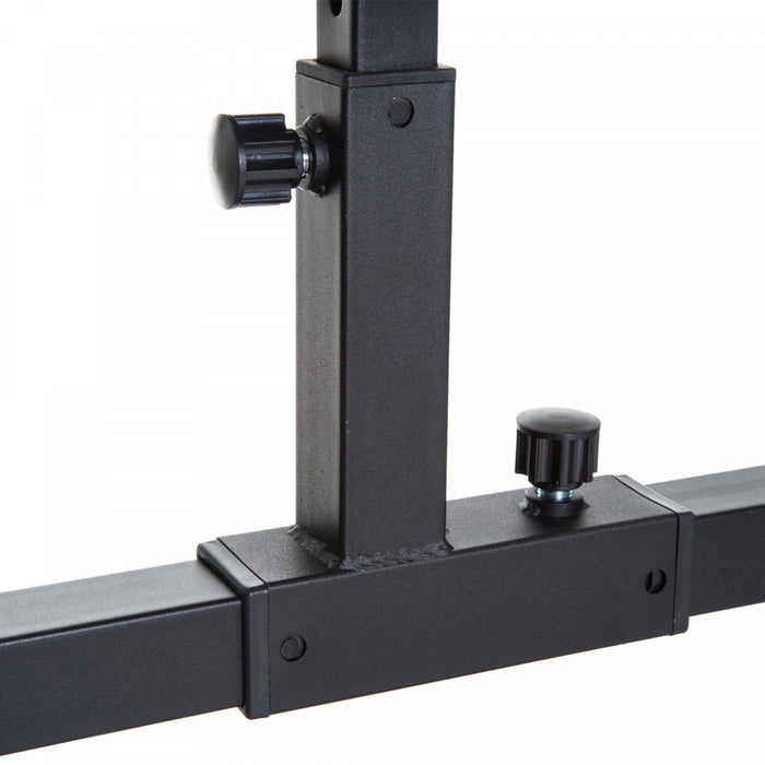 Soozier Adjustable Seated Calf Raise Machine Steel Leg Press Machine Black