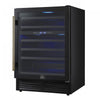 Forno Bacchino 24" Wine Cooler, Black,51 Bottle Capacity, Built-In or Freestanding-FWCDR6634-24BLK | Refroidisseur a vin Bacchino de 24",noir, capacite de 51 bouteilles,encastrable ou autonome-FWCDR6634-24BLK