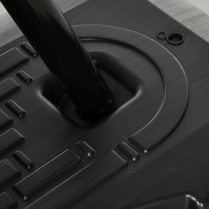 Soozier Portable Basketball Hoop W/ Wheels, Weighted Base, 115.4\"-137.8\"