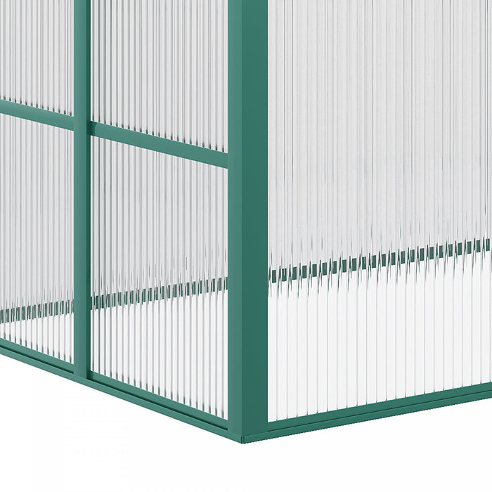Outsunny Aluminium Cold Frame Greenhouse Garden Portable Raised Planter With Openable Top For Indoor, Outdoor, Flowers, Vegetables, Plants, 51\" X 28\" X 24\"