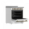 Forno Paolo 30" White Electric Range, 4.38 CU.FT. - FFSEL6011-30WHT | Cuisiniere electrique blanche Paolo 30 po, 4,38 pi³ - FFSEL6011-30WHT