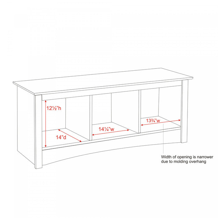 Cubbie Bench - White