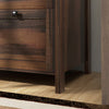 HOMCOM 2 Drawer Lateral File Cabinet for Letter, A4, Legal Size, Brown