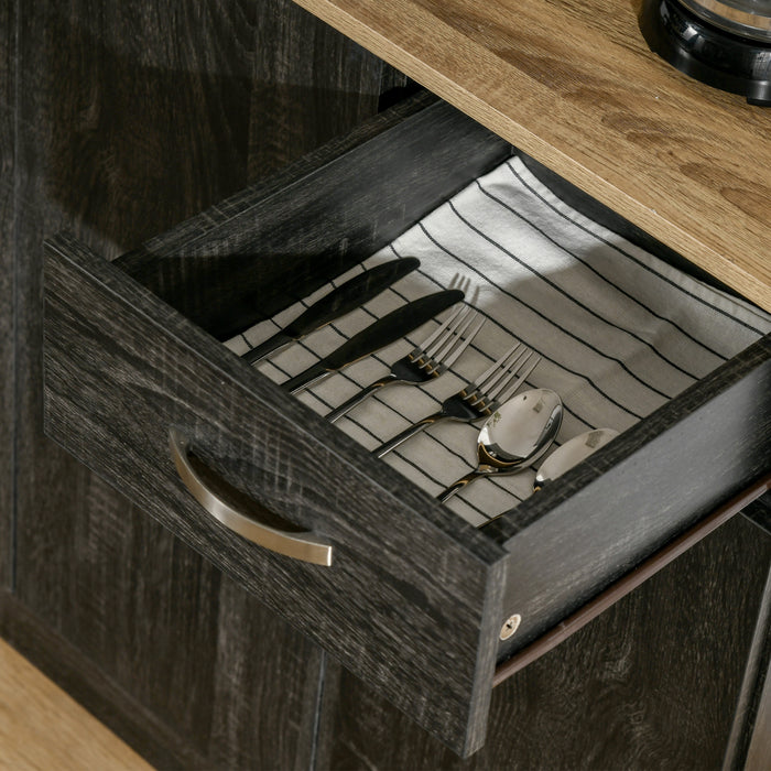 HOMCOM Modern Buffet with Hutch, Kitchen Cabinet with Storage Cupboard