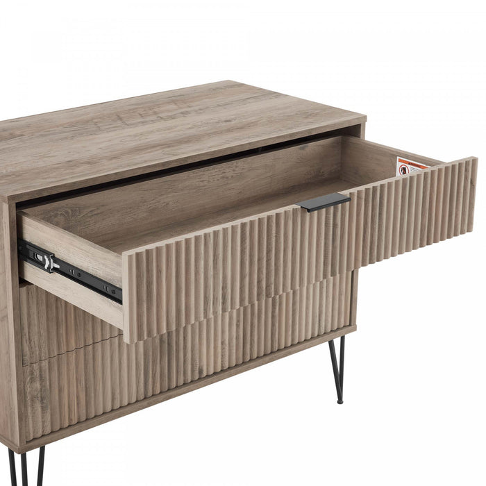 Dumbo Modern 2-Piece Dresser Set in Rustic Gray