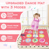 Costway Kids Dance Mat Electronic Dancing Pad with 3 Game Modes Music Dance Step Play Toy