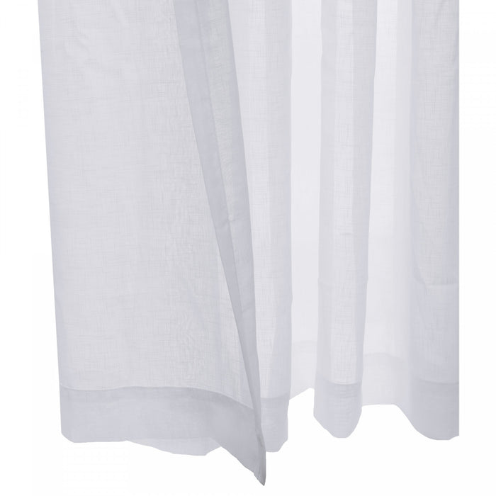 Habitat Cote D'azure White Sheer Grommet Curtain Panel - 112 x 84