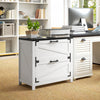 HOMCOM 2 Drawer File Cabinet Lateral Filing Cabinet for Home Office, White