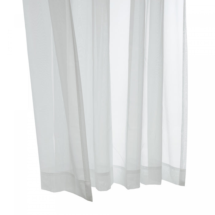 Habitat Voile White Rod Pocket Curtain Panel - 112 x 95