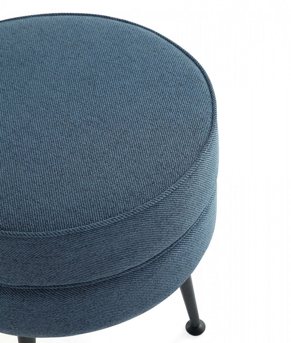 Bailey Mid-Century Modern 1-Piece Accent Ottoman in Blue, Gray, Wheat and Sage Green