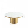 Glenn Modern Glam 2-Piece Coffee Table & End Table Set in Gold Coffee Table Set | Ensemble moderne et glamour Glenn de 2 tables : table basse et table d’appoint, finition or