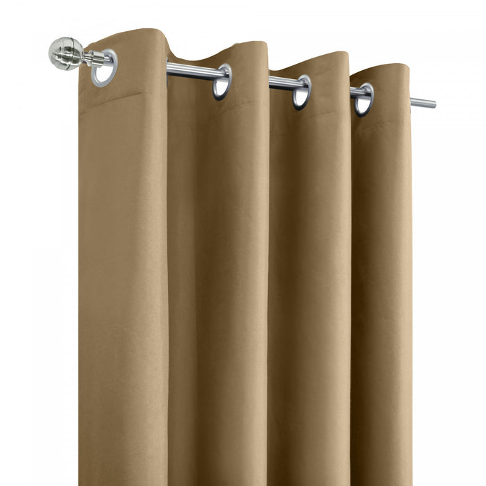 Thermaplus Alpine Sand Blackout Grommet Curtain Panel - 52 x 95