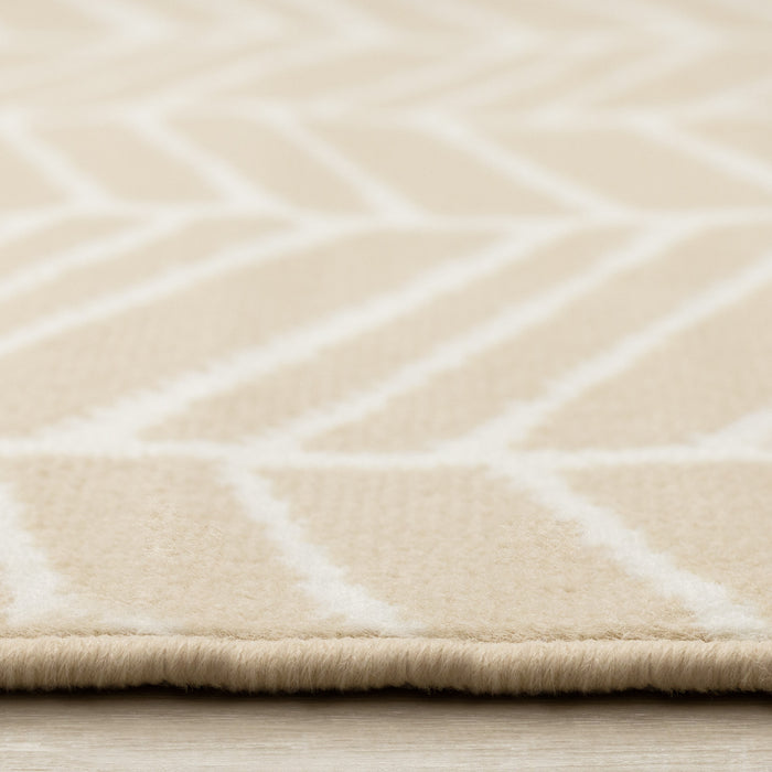 Florence Herringbone Patterned Indoor Area Rug - 4'7\" x 6'7\"
