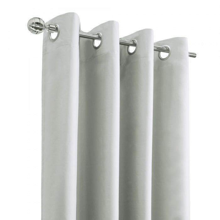 Thermaplus Alpine White Blackout Grommet Curtain Panel - 52 x 84