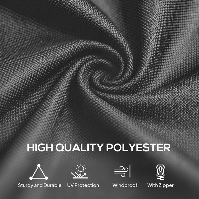 Outsunny 10' x 12' Universal Gazebo Curtains, 4 Panels, Grey