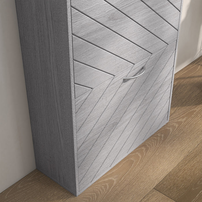 HOMCOM Slim Shoe Storage Cabinet with 3 Flip Drawers for 9-12 Pair of Shoes