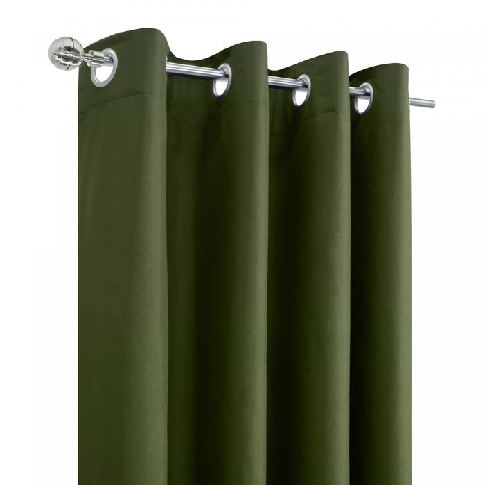 Thermaplus Alpine Olive Blackout Grommet Curtain Panel - 52 x 108