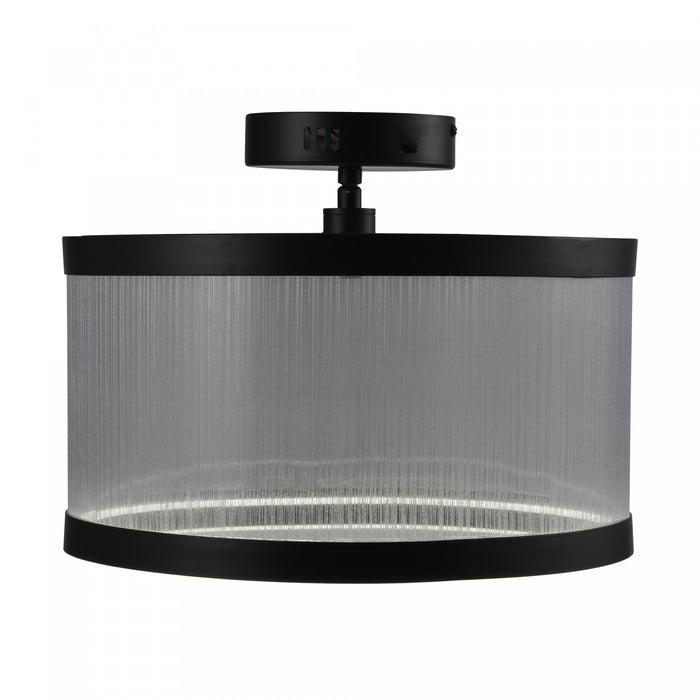 Cora Integrated Led Semi Flush Mount, Silver