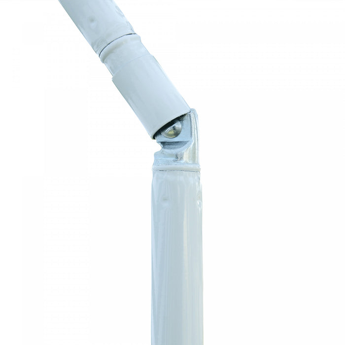 Outsunny 6ft Round Beach Umbrella With Tilt Mechanism, Striped Green