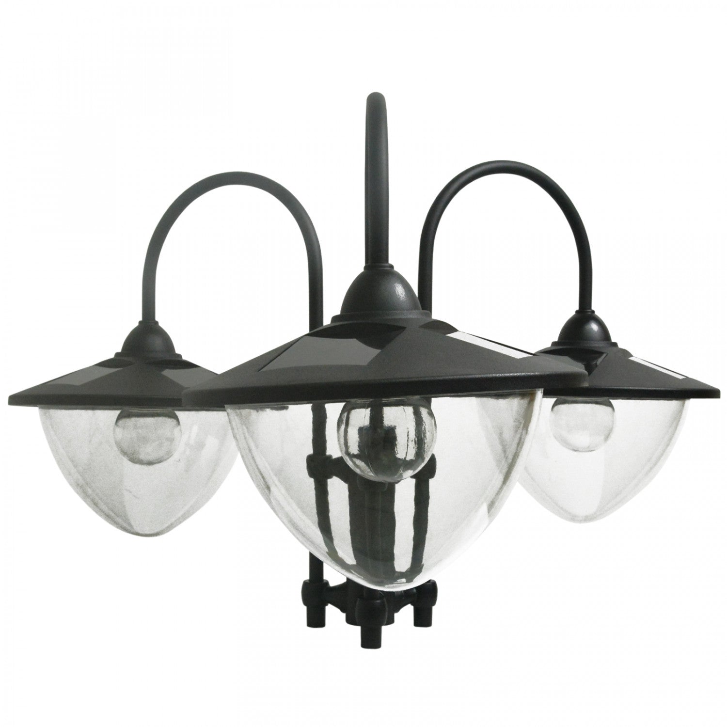 Solar light post with planter clearance