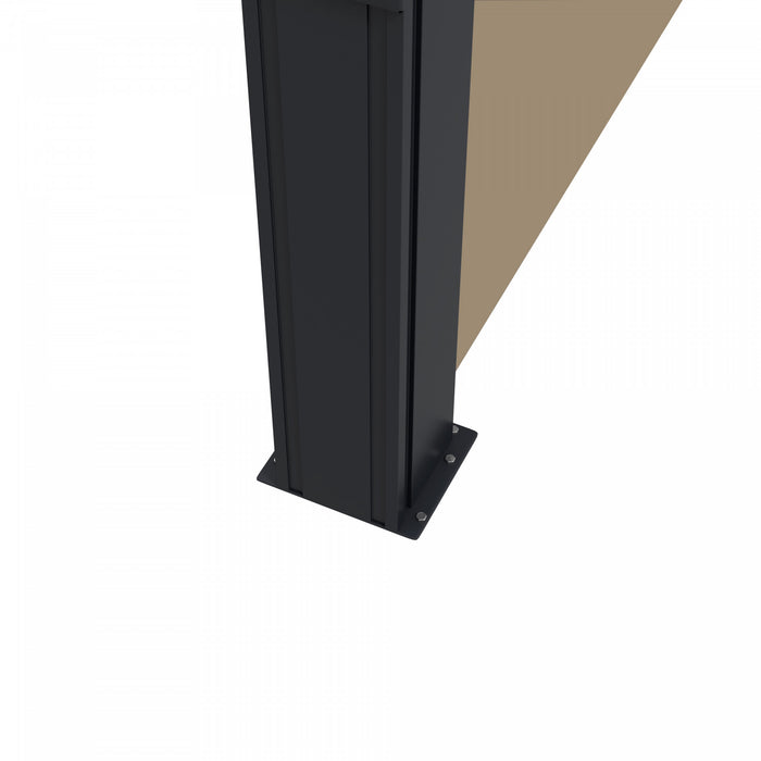 Outsunny 13' X 6' Retractable Side Awning, Garden Privacy Screen, Khaki