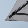 Outsunny 12' X 12' Pop Up Canopy Tent With Double Roof, Light Grey & White