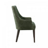 Beever Modern Chenille Wood Armchair in Forest Green | Fauteuil moderne Beever en bois avec revetement chenille vert foret