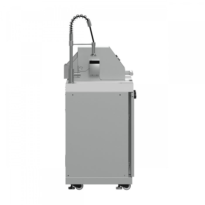 FORNO Bulnes Outdoor Kitchen 60,000 BTU Stainless Steel BBQ & White Countertops - FODKT2506WHT