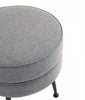 Bailey Mid-Century Modern Upholstered Accent Ottoman in Gray | Pouf d’appoint capitonne Bailey style milieu du siecle en gris