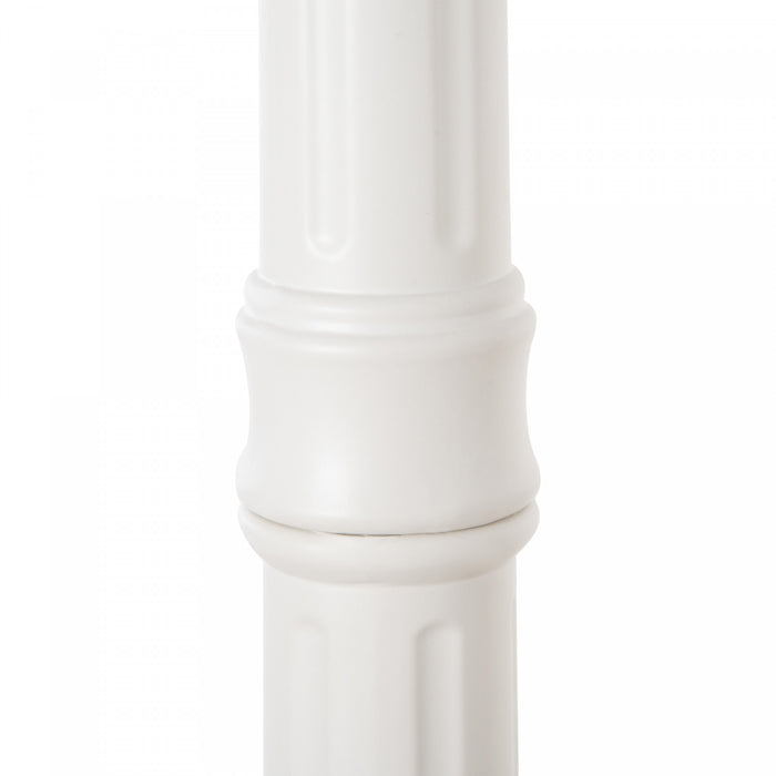 Outsunny 77\" Solar Lamp Post Light, Aluminum Outdoor Street Lamp, White