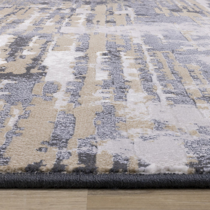Isabelle Distressed Blue Area Rug - 5'3\" x 7'7\"