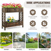 Costway 2-tier Wood Raised Garden Bed Elevated Planter Box For Vegetable, Fruit, Herb