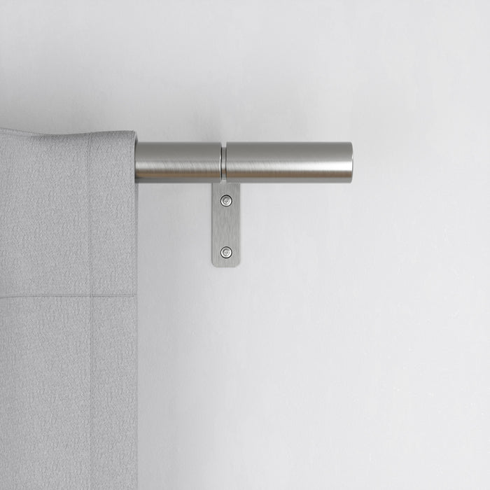 Umbra Zen Nickel Steel Expandable 1\" Curtain Rod - 64\"-128\" 