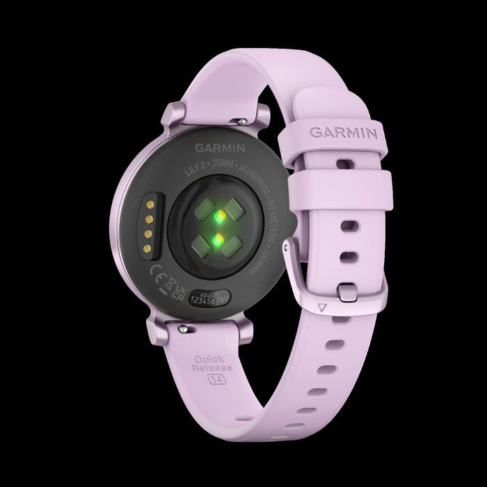 Garmin Lily™ 2 Smartwatch - Health Tracking With Stylish Patterned Lens, Touchscreen - Lilac