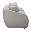 Isla 70 in. Boucle Loveseat with Rounded Barrel Arms and Accent Pillows - Cream | Isla Causeuse 70 po. en boucle avec accoudoirs baril arrondis et coussins decoratifs - Creme