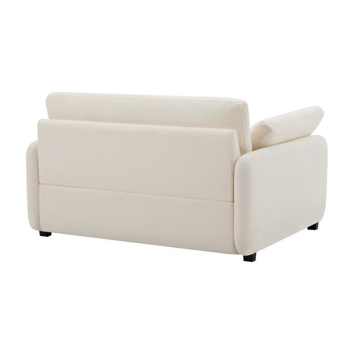 Olivia Oversized Accent Chair with Pillows,White