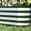 Outsunny 2-tier Raised Garden Bed Kit, 3.4x3.4x1ft Outdoor Galvanized Planter Box With Safety Edging|Outsunny Kit De Jardiniere Surelevee A 2 Niveaux, 3.4x3.4x1pi Jardiniere D'exterieur Galvanisee Avec