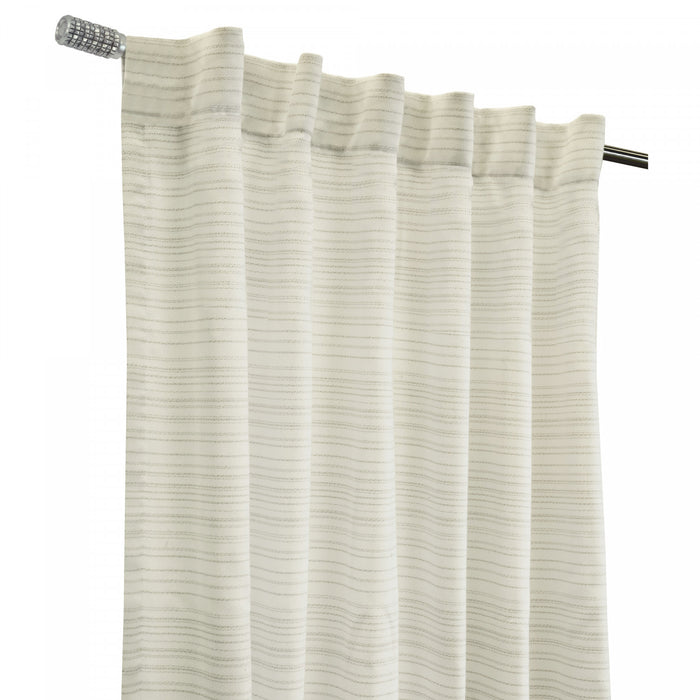 Habitat Austin Linen Light Filtering Dual Header Curtain Panel - 52 x 108