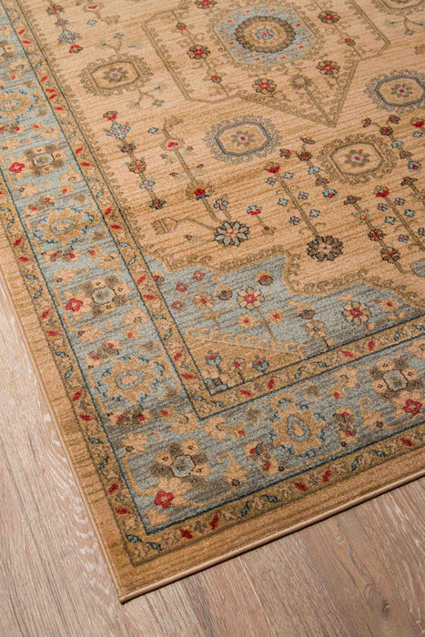Lynda Traditional 2'3\" x 7'6\" Runner Rug in Ivory Indoor Area Rug