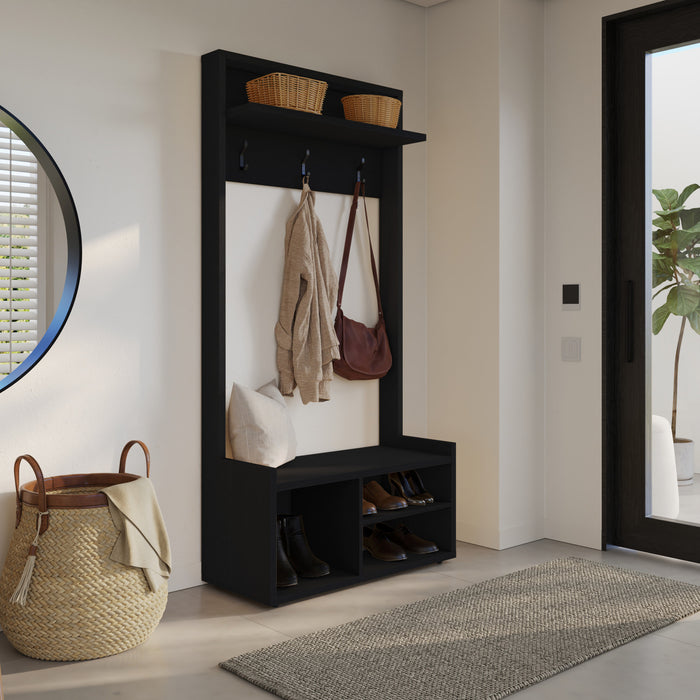 Porto Entryway Hall Tree Coat Rack