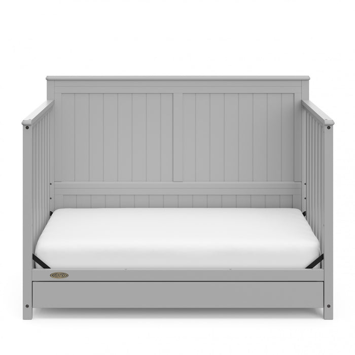 Graco Hadley 5-in-1 Convertible Crib with Drawer - Pebble Gray