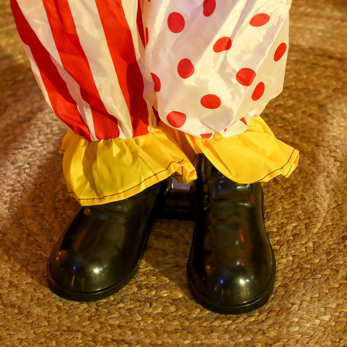 Outsunny Life Size Halloween Animated Clown, Stackable Halloween Props