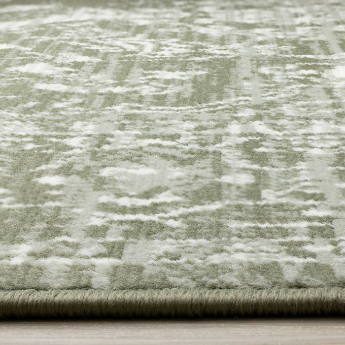 Florence Green White Elegant Classic Rug, 5'3\" x 7'4\" Indoor Area Rug