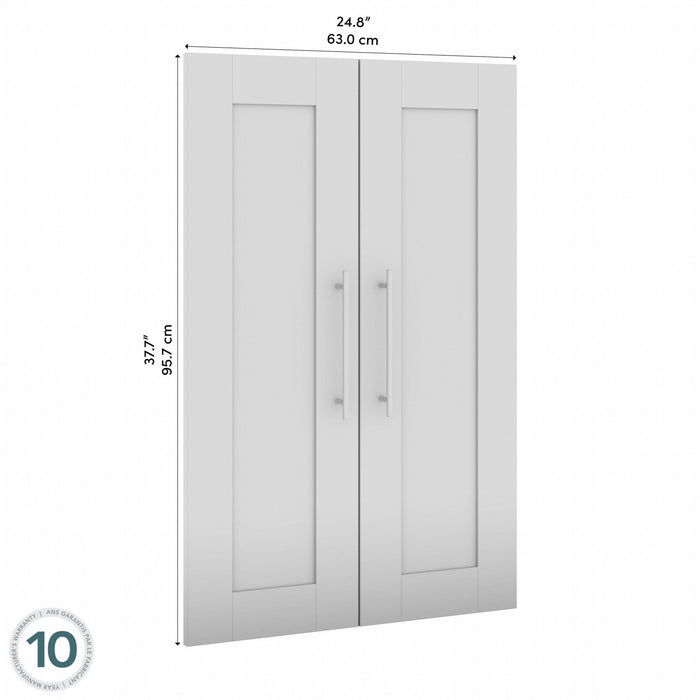 Bestar Pur 2-Door Set for 25 W Closet Organizer - White