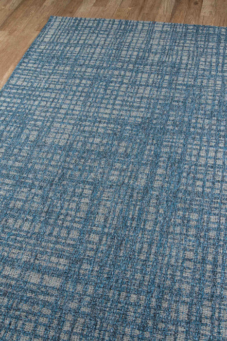 Nayah Contemporary 6'7\" x 9'6\" Area Rug in Blue Indoor Area Rug