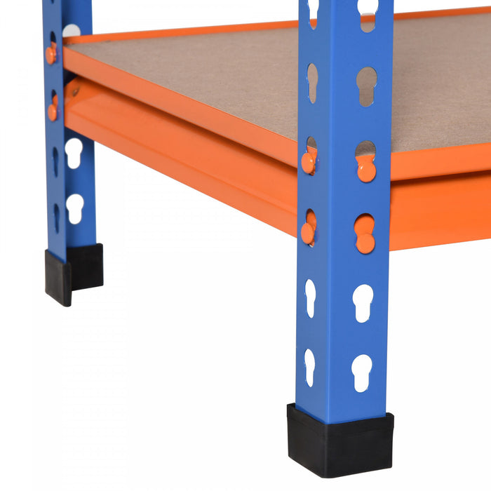 Homcom 5-tier Storage Shelf Rack With Adjustable Shelves